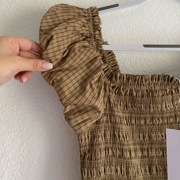 Wayf smock midi dress - Picture 6 of 9